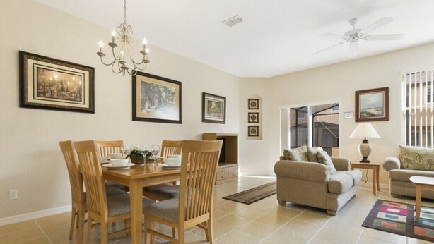 Apartment | Private kitchen | Coffee/tea maker, fridge, microwave, oven - Tropical Paradise (Kissimmee)