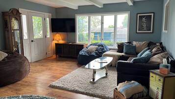 Télévision, cheminée