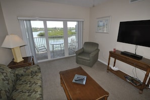 TV, DVD player, table football, books