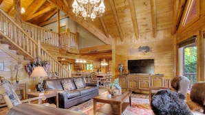 House, Multiple Beds (Stairway To Heaven  #556) | Living area - Stairway To Heaven #556 (Sevierville)