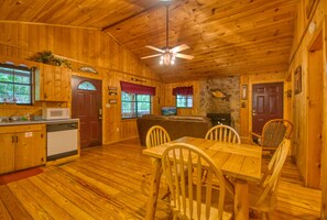 Cabin, 1 Bedroom | Private kitchen | Fridge, microwave, stovetop, dishwasher - Secret Hideaway #195 by Aunt Bug's Cabin Rentals (Sevierville)