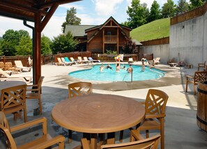 Cabin, 2 Bedrooms | Pool | Outdoor pool - Poolside Retreat #221 by Aunt Bug's Cabin Rentals (Sevierville)