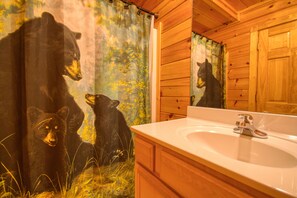 Cabin, 2 Bedrooms | Bathroom | Towels - Poolside Retreat #221 by Aunt Bug's Cabin Rentals (Sevierville)