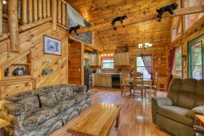House, Multiple Beds (Wow! What A Cabin #255) | Living area - Wow! What A Cabin #255 (Sevierville)