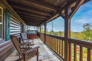 Outdoor spa tub - Amazing Views! Hot Tub,Pool Table,Fireplace,Relax! (Gatlinburg)