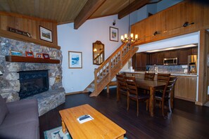 TV, fireplace, DVD player