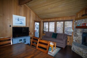 TV, fireplace, DVD player