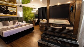 Habitación Premium doble de uso individual | Decoración individual, mobiliario individual, escritorio