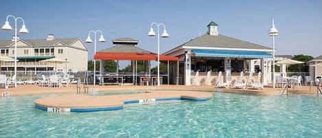 Indoor pool, outdoor pool