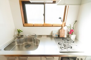 Superior Apartment | Private kitchenette | Fridge, microwave, stovetop, coffee/tea maker