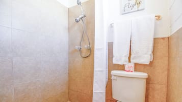 Room, 2 Double Beds | Bathroom | Free toiletries, towels