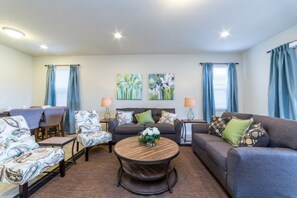 Villa (Windsor at Westside Resort) | Living room | LED TV, fireplace - Windsor at Westside Resort 1 (Kissimmee)