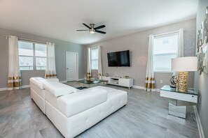Villa (8903SD  Champions Gate 6  Bedroom 5 B) | Living room | LED TV, table tennis
