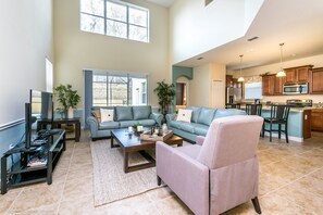 Villa | Living room | Flat-screen TV - 8923cpr Paradise Palms (Kissimmee)