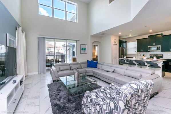 Villa (1547D Champions Gate Villa With Pool) | Living room