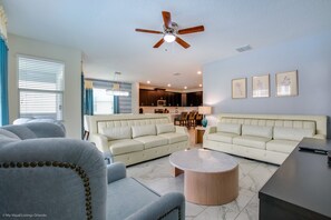 Villa (1580FD  High End Champions Gate Furni) | Living room | Flat-screen TV - 1580fd High End Champions Gate Furnished 6 bed (Davenport)
