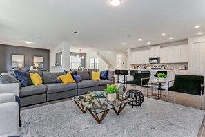 Villa (1564NPT New Solara 9 Bedroom 6 Bathro) | Living room | Flat-screen TV - 1564npt New Solara 9 Bedroom 6 Bathroom Resort (Kissimmee)