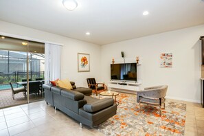 Villa | Living room | Flat-screen TV - Corrocodova Villa Windsor at Westside 1 (Kissimmee)