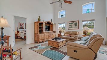 Villa (234GLEN Fantastically decorated 4 bed) | Living room | Flat-screen TV