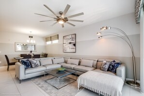 Apartment (4741CT UNIT101  Amazing Story Lake Br) | Living room | Flat-screen TV - 4741ct Unit101 Amazing Story Lake Brand New Condo (Kissimmee)