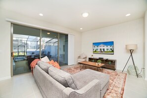 Apartment | Living room | LCD TV - Sydney Villa Windsor At Westside (Kissimmee)