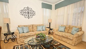 Villa (103BLL) | Living room | Flat-screen TV - Bay Leaf Villa Winwood Bay (Davenport)