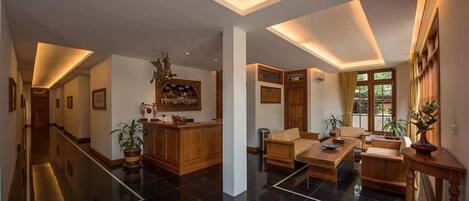 Zona de estar del vestíbulo