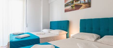 2 slaapkamers, een strijkplank/strijkijzer, wifi, beddengoed