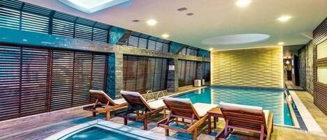 Indoor pool, outdoor pool