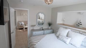 2 bedrooms, in-room safe, iron/ironing board, travel cot