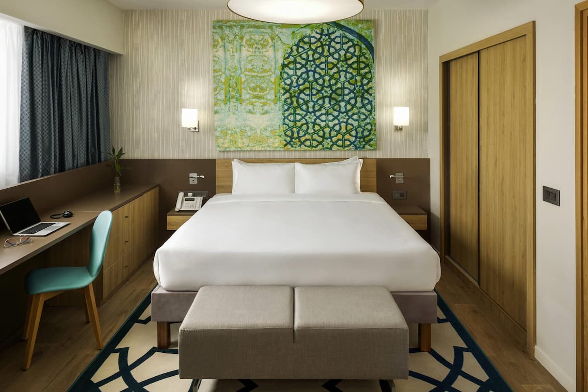 Standard Apartment, 1 Bedroom | Minibar, in-room safe, desk, laptop workspace