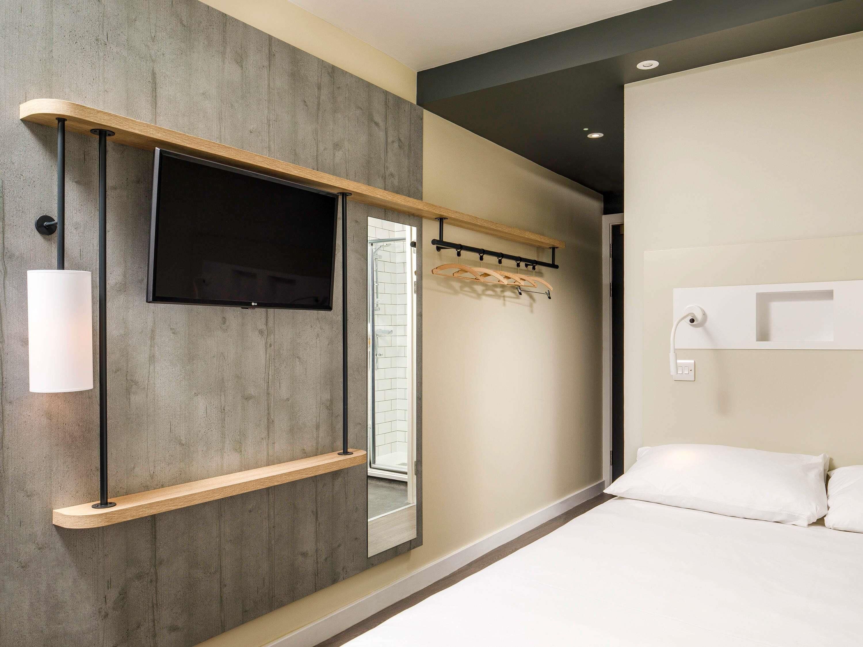 Desk, blackout curtains, free WiFi, bed sheets