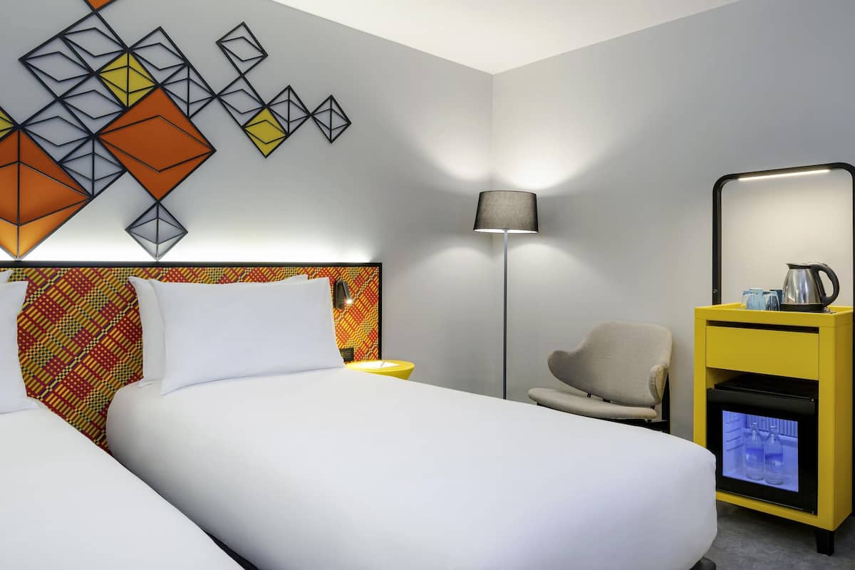 In-room safe, desk, laptop workspace, blackout curtains