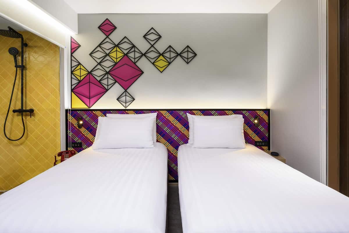 In-room safe, desk, laptop workspace, blackout curtains