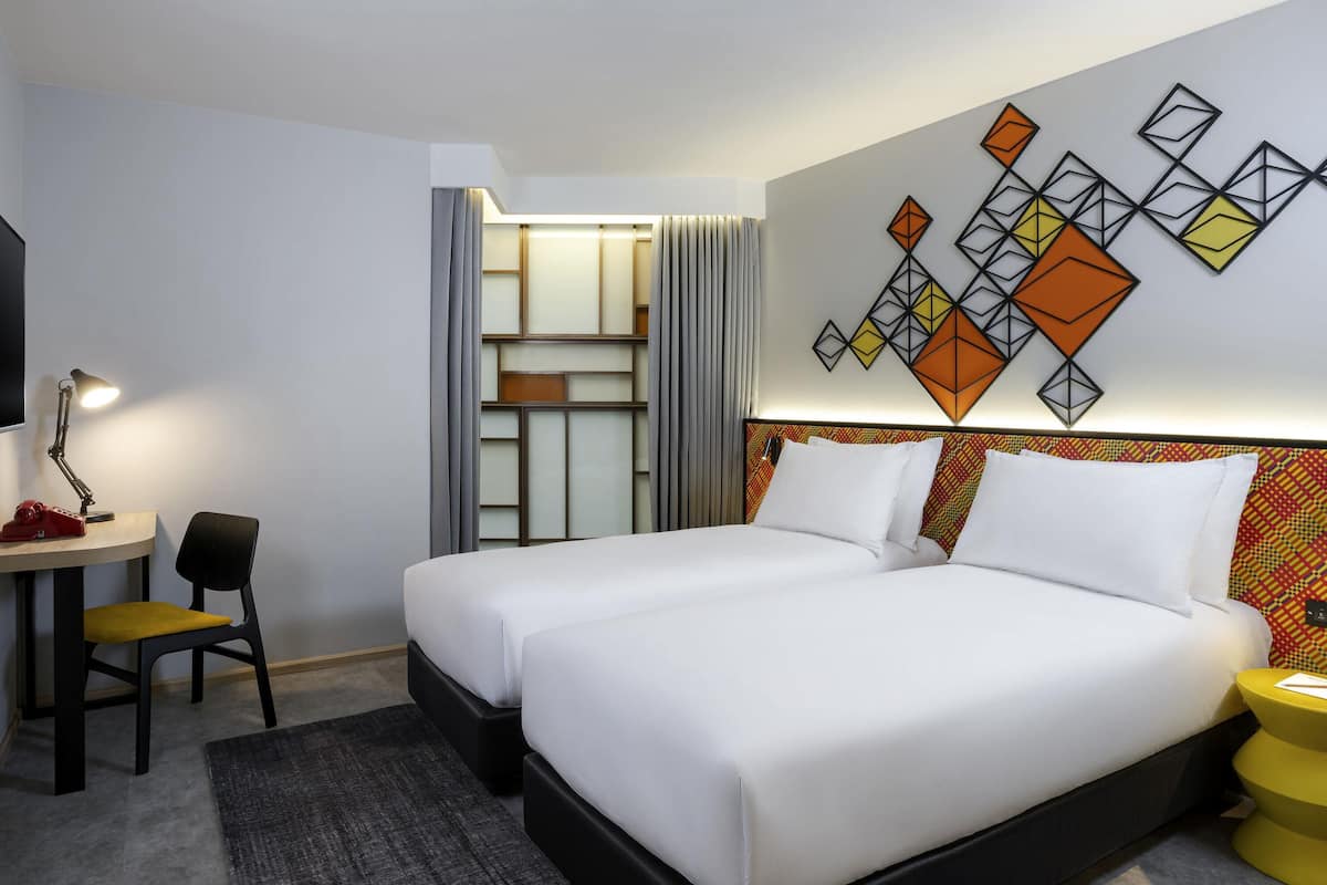 Premium Room, 2 Single Beds | In-room safe, desk, laptop workspace, blackout curtains
