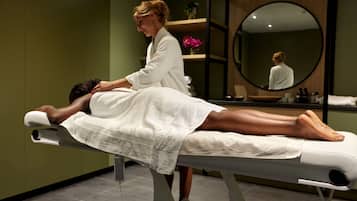 Sauna, hot tub, steam room, massages