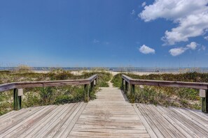On the beach