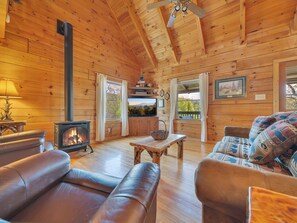 TV, fireplace - Relax in the Evening Shade in This Smoky Mountain Haven! (Sevierville)