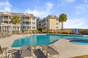 Outdoor pool - Tidewater I102 - Amazing Oceanview! Pool Walkout! (Isle of Palms)