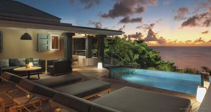 Villa VAGUE BLEUE – Sunset Sea-View Escape in Lurin, St. Barths