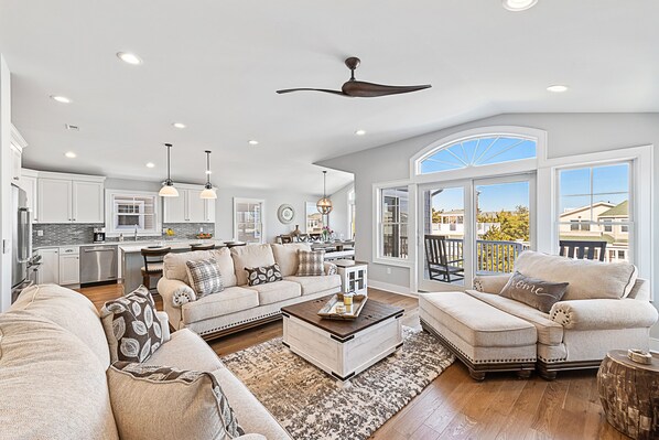 TV, fireplace, table football, ping pong