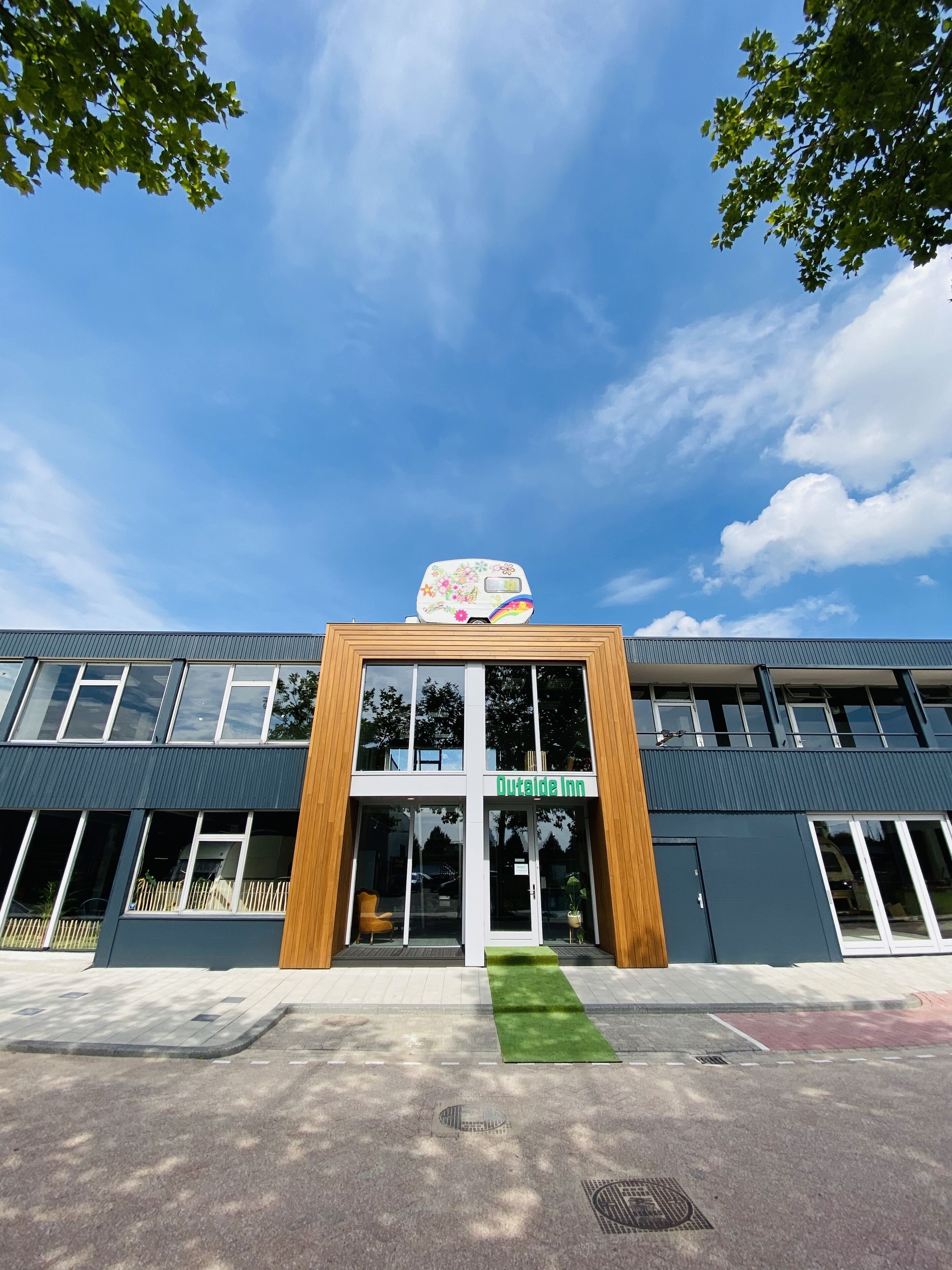 Voorkant van accommodatie