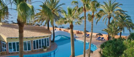 A heated pool