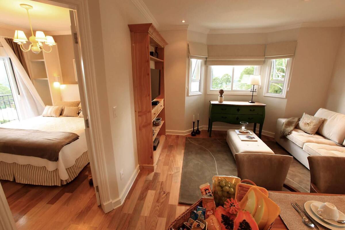 1 slaapkamer, een minibar, een kluis op de kamer