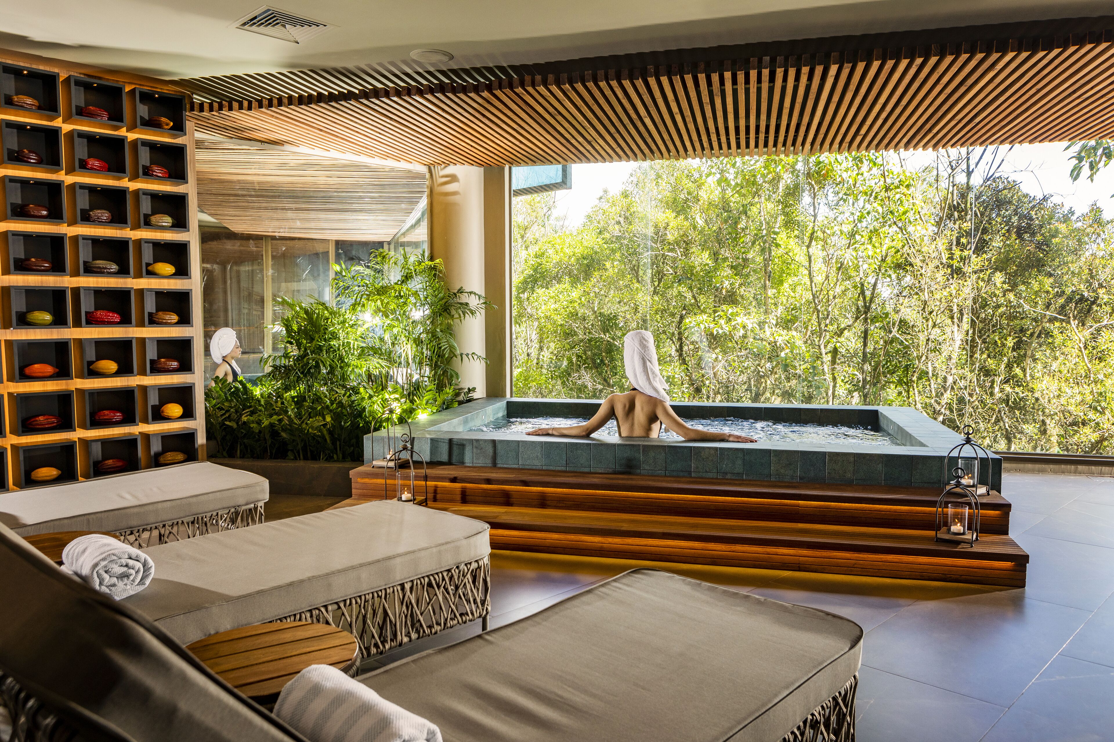 Body treatments, body scrubs, facials, manicures and pedicures, massages