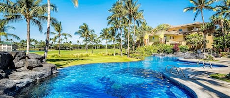 House, 1 King Bed, Lake View (Fairway Villas Waikoloa O21) | Pool | Outdoor pool