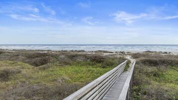 Vlak bij het strand
