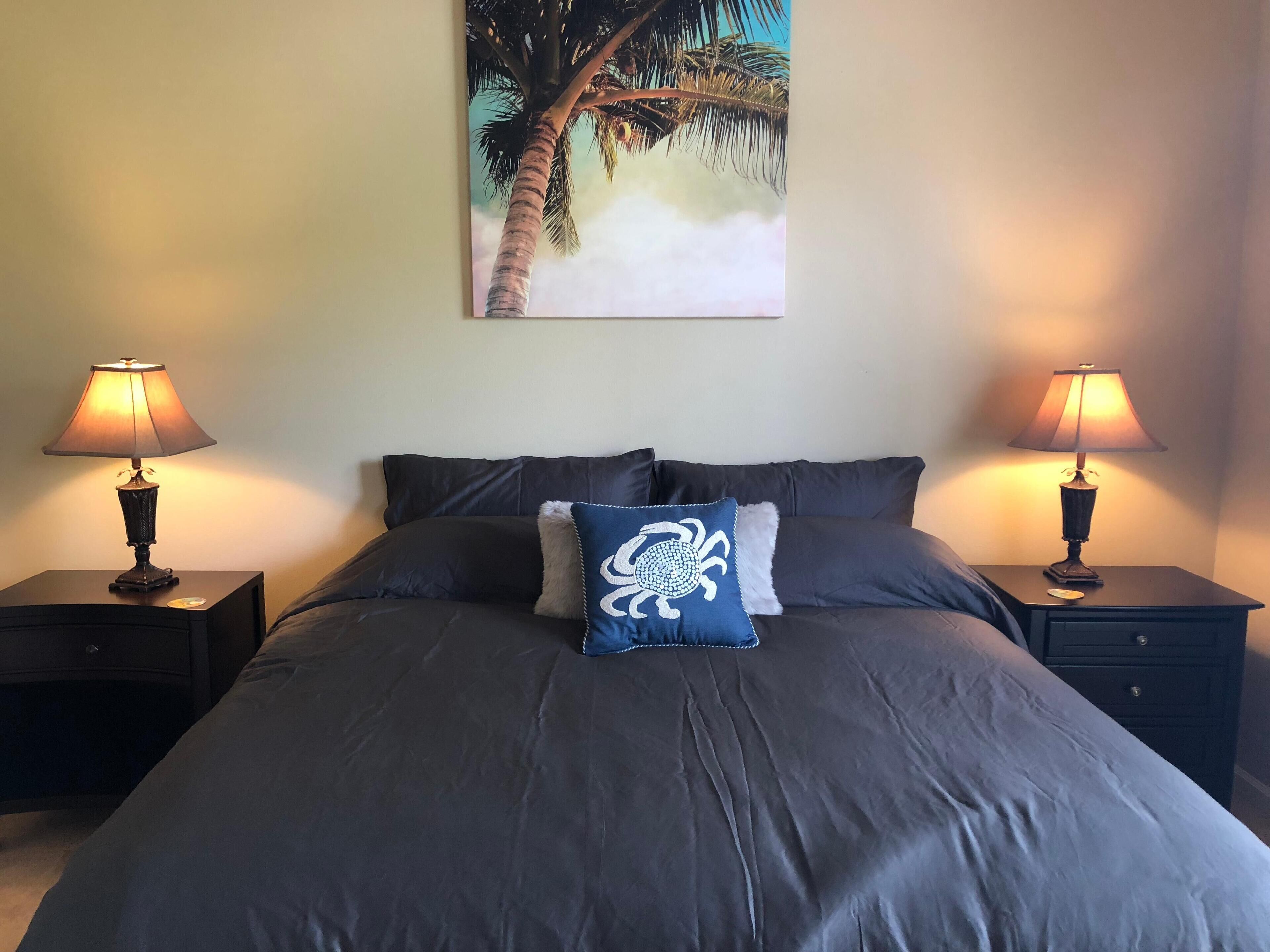 2 bedrooms, bed sheets