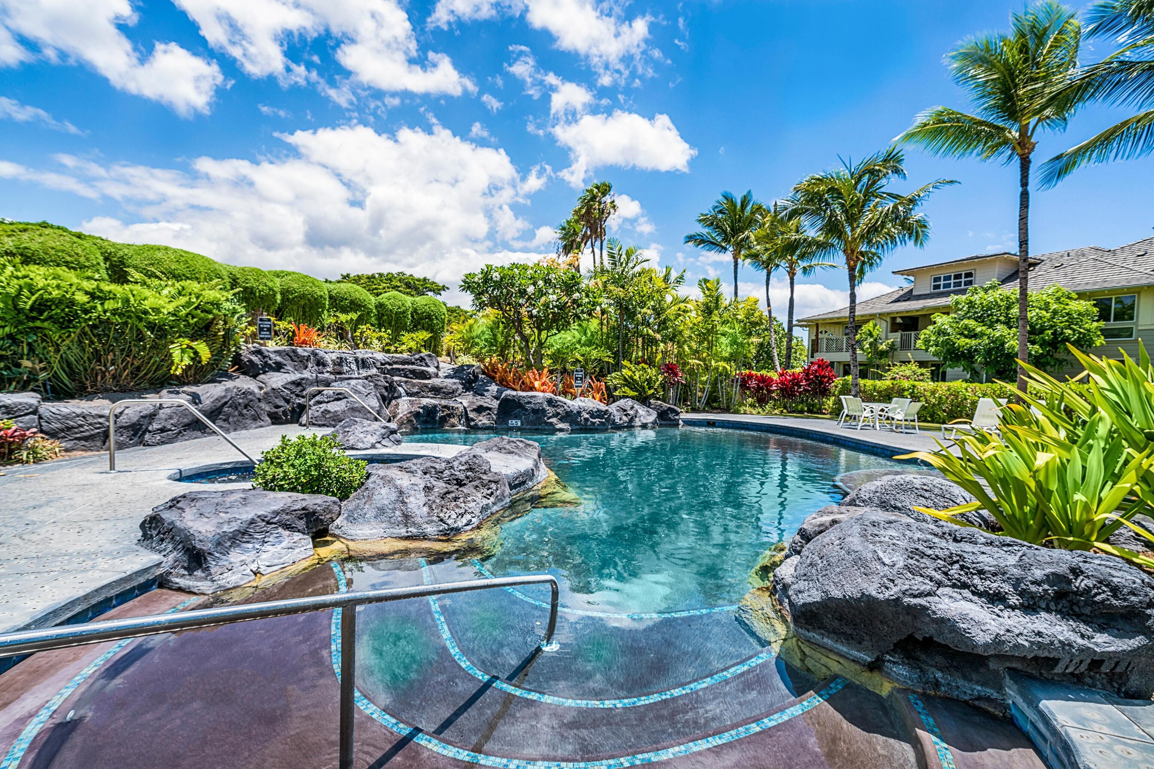 빌라, 침대(여러 개), 골프장 전망 (Waikoloa Beach Villas P32) | 수영장 | 야외 수영장, 온수 수영장