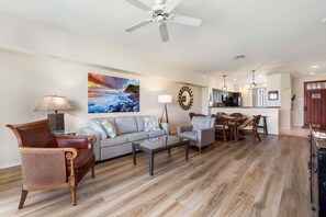 Condo, Multiple Beds, Golf View (Fairway Villas Waikoloa A21) | Living area | TV - Fairway Villas Waikoloa A21 (Waikoloa)